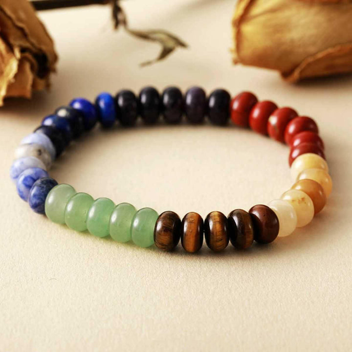 Contrast Natural Stone Bead Bracelet - The Rogue Daisy