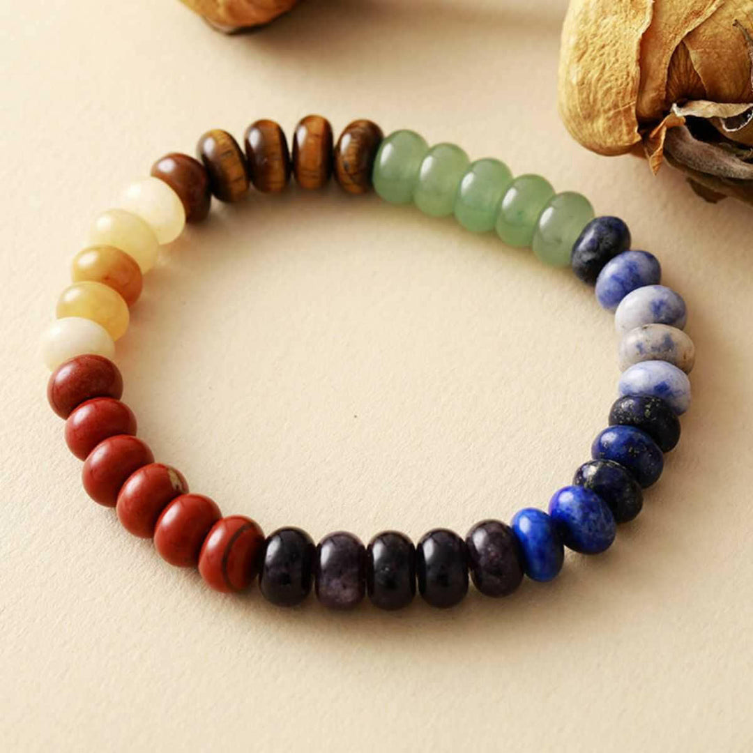 Contrast Natural Stone Bead Bracelet - The Rogue Daisy