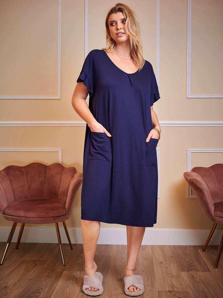 Cozy Comfort Sleep Dress - Plus Size - The Rogue Daisy