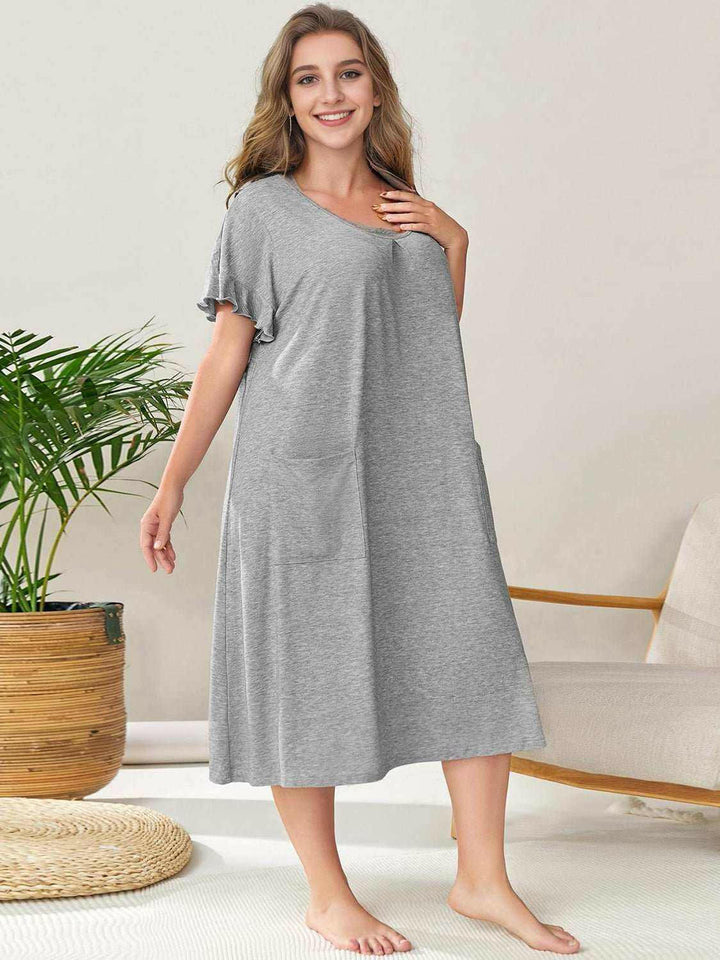 Cozy Comfort Sleep Dress - Plus Size - The Rogue Daisy