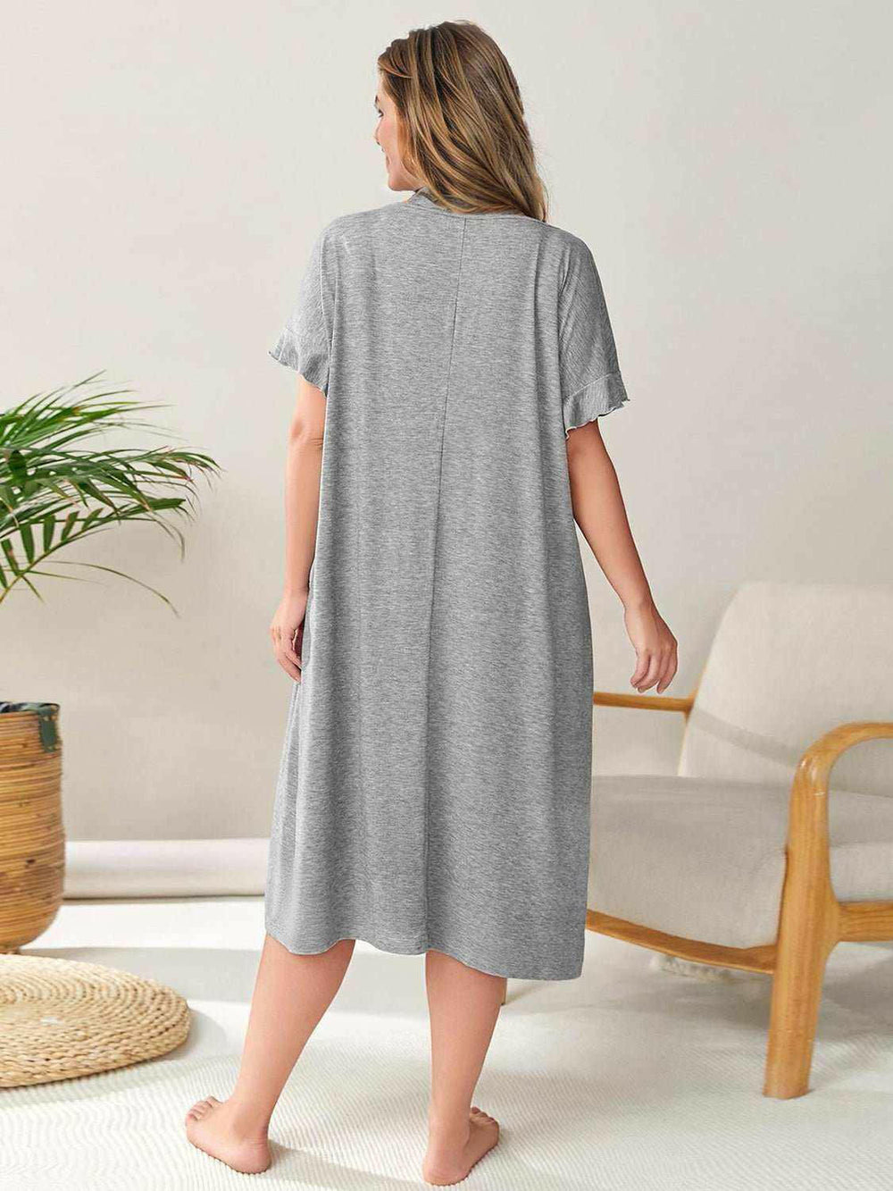 Cozy Comfort Sleep Dress - Plus Size - The Rogue Daisy