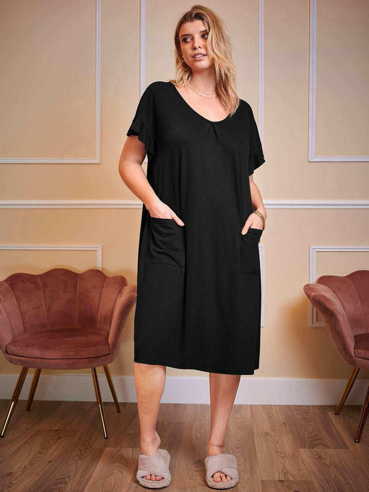 Cozy Comfort Sleep Dress - Plus Size - The Rogue Daisy