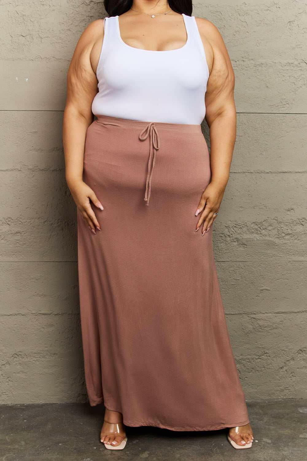 Culture Code 'For The Day' Flare Maxi Skirt - Full Size - The Rogue Daisy