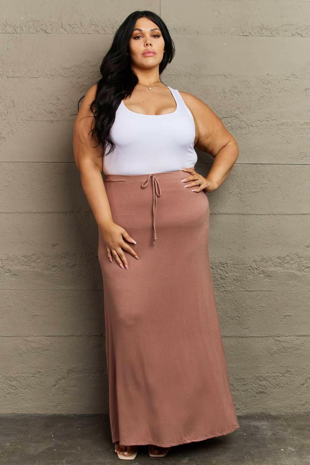 Culture Code 'For The Day' Flare Maxi Skirt - Full Size - The Rogue Daisy