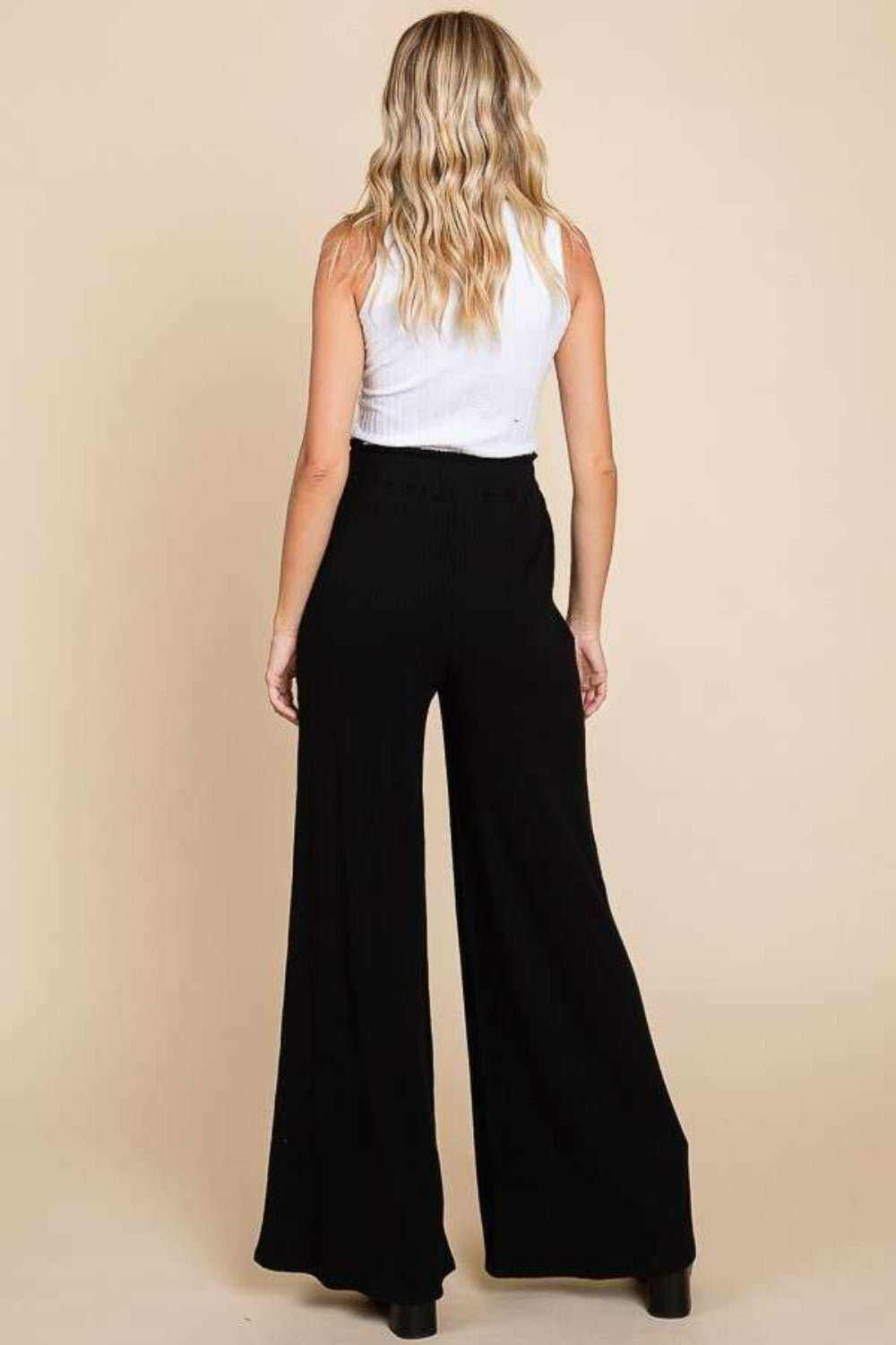 Culture Code High Waist Palazzo Pants - Full Size - The Rogue Daisy