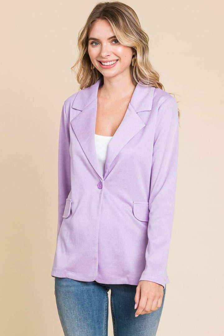 Culture Code Lavender Casual Blazer - The Rogue Daisy