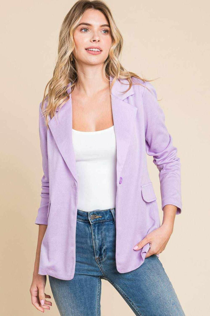 Culture Code Lavender Casual Blazer - The Rogue Daisy