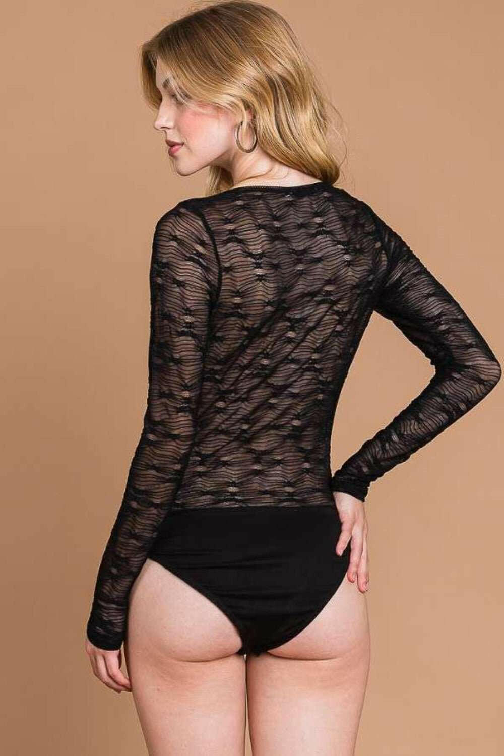 Culture Code 'Mesh Perspective' Sheer Bodysuit - The Rogue Daisy