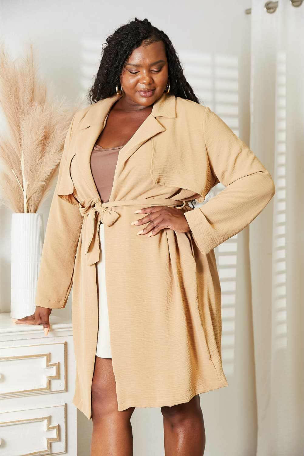 Classic Khaki Trench Coat - Culture Code - Full Size - The Rogue Daisy