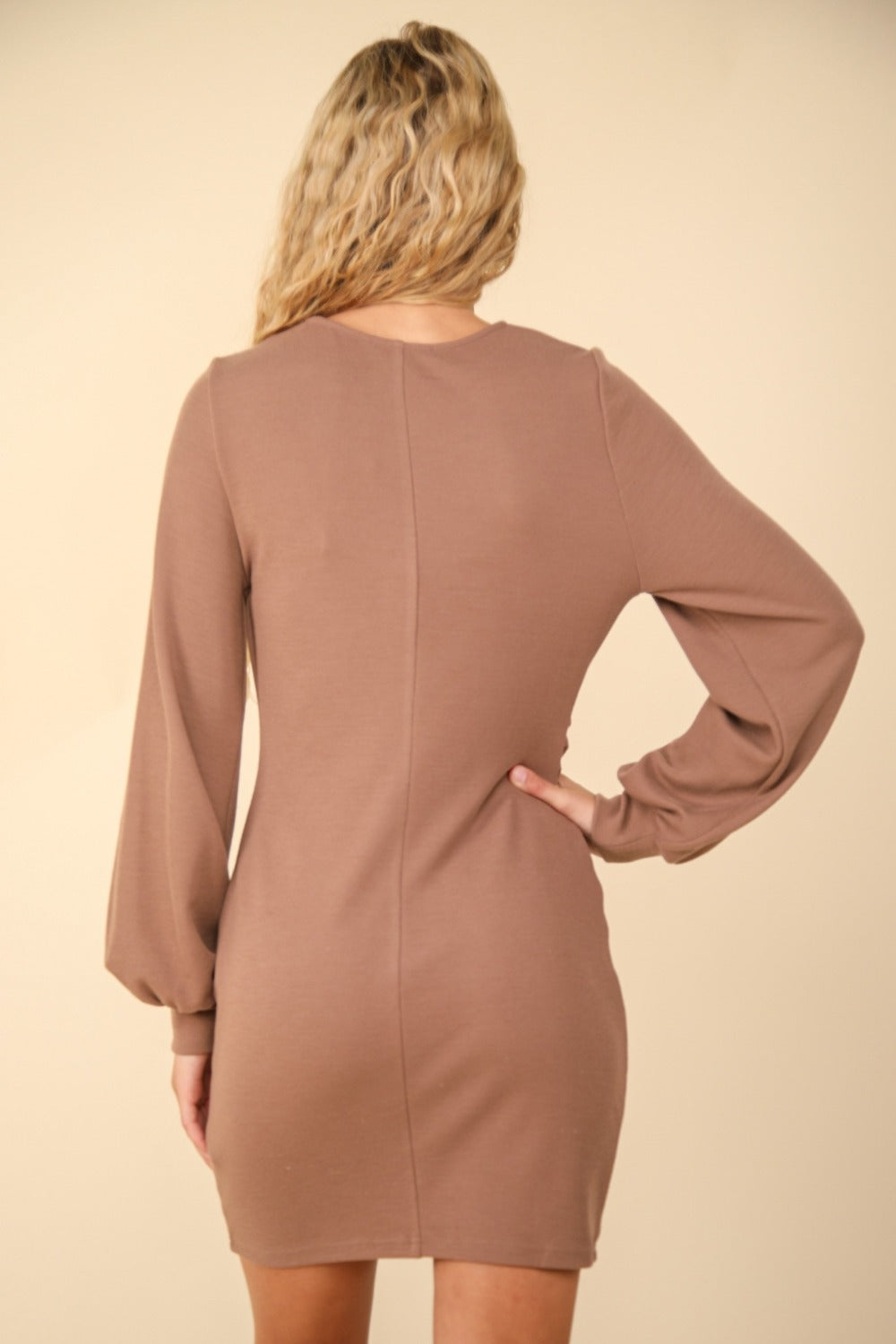 Ruched Bodycon Mini Dress