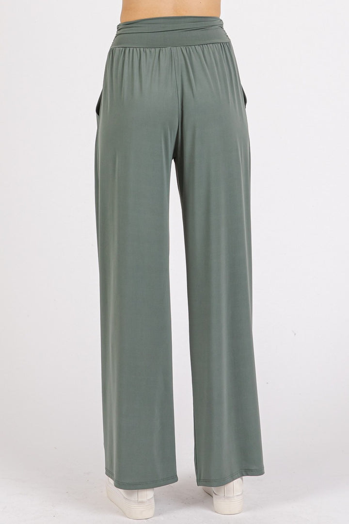 Stretch Wide Leg Pants