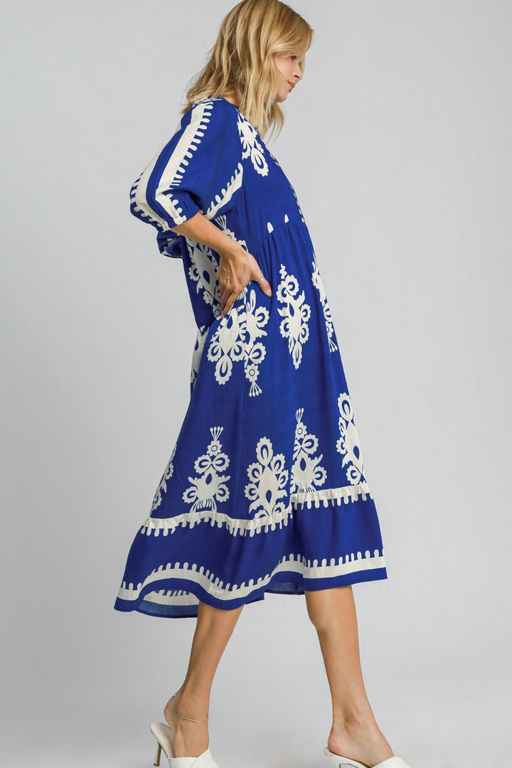 The Azure Folk Dress