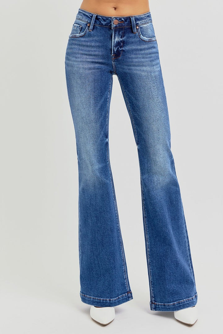 Low Rise Flare Jeans