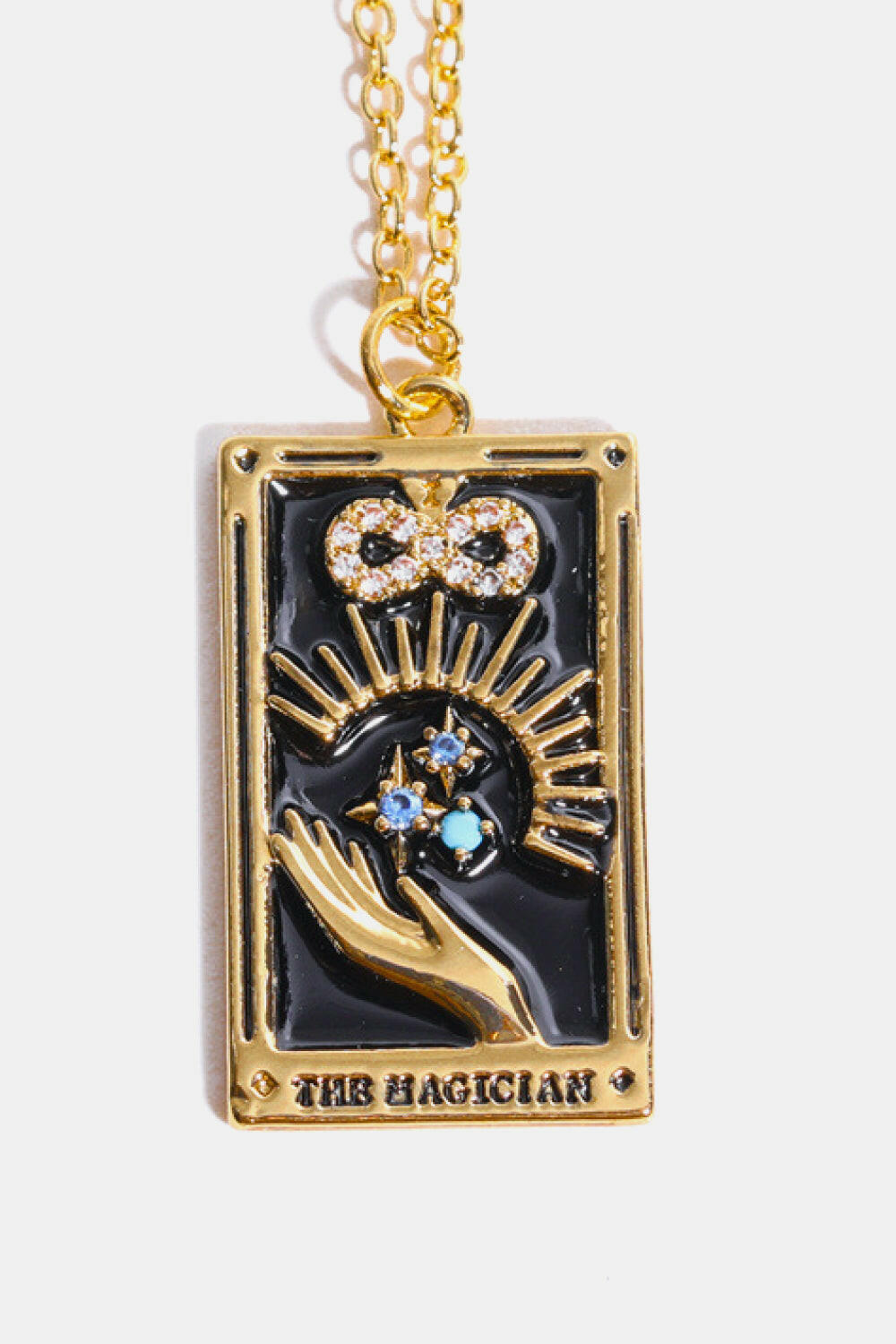 Tarot Card Pendant Necklace.