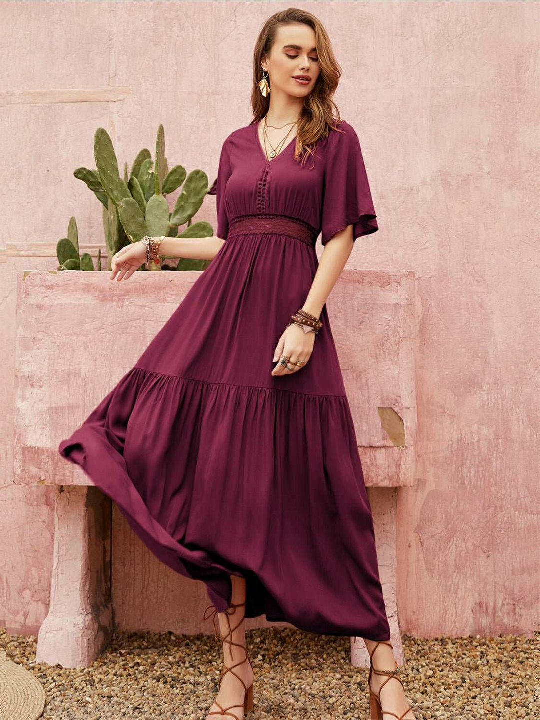 Desert Rose Maxi Dress - The Rogue Daisy