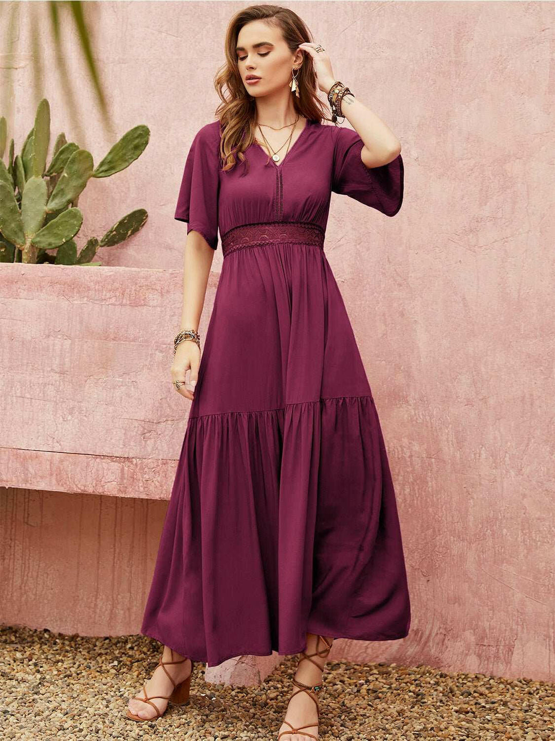 Desert Rose Maxi Dress - The Rogue Daisy