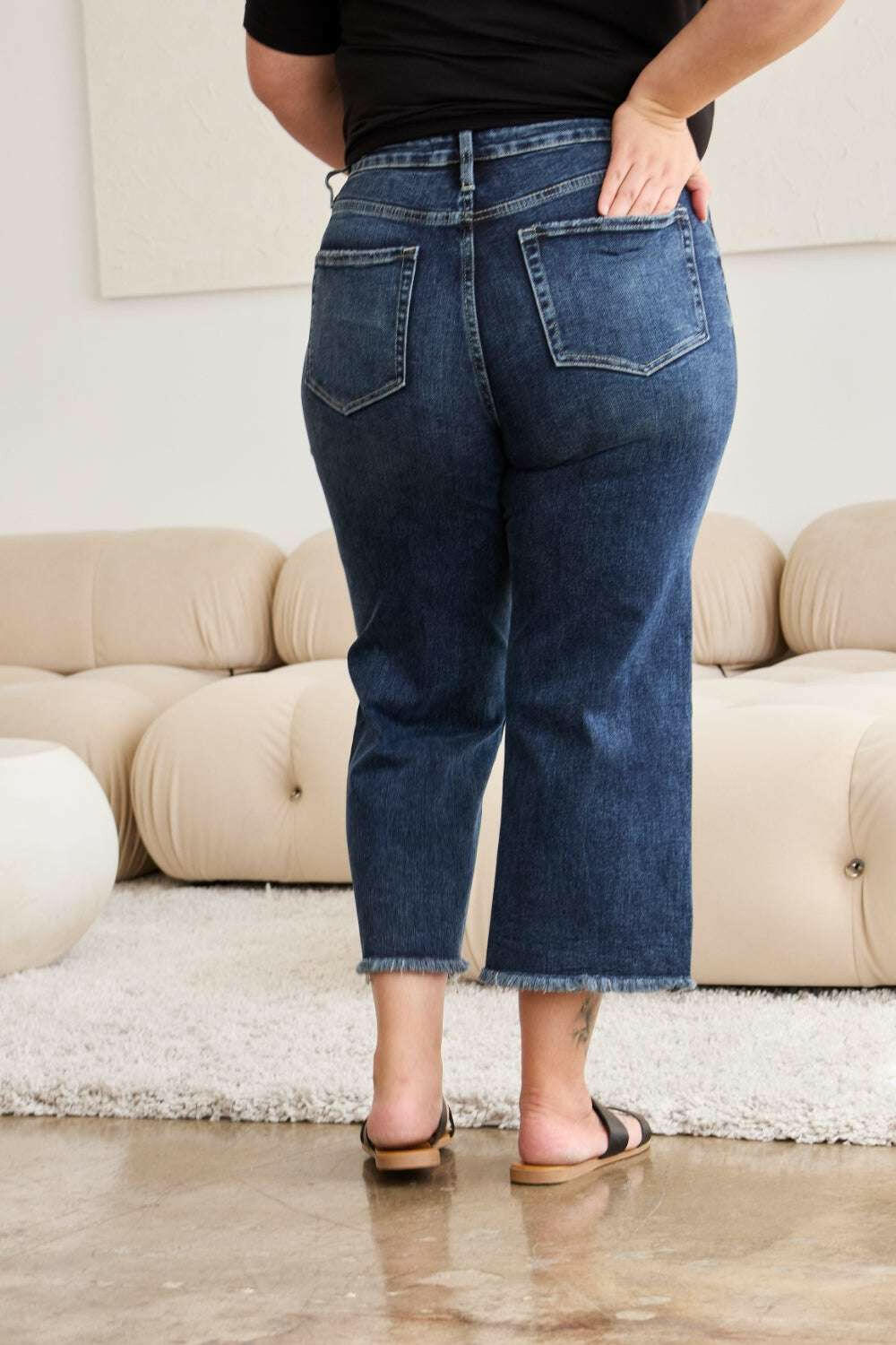 Raw Hem High Waist Jeans - The Rogue Daisy