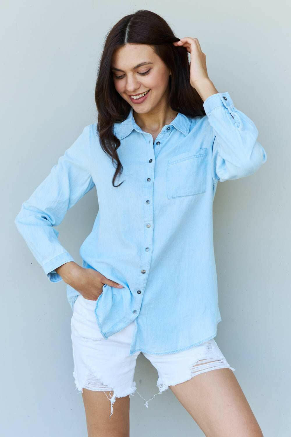 Light Blue Denim Shirt