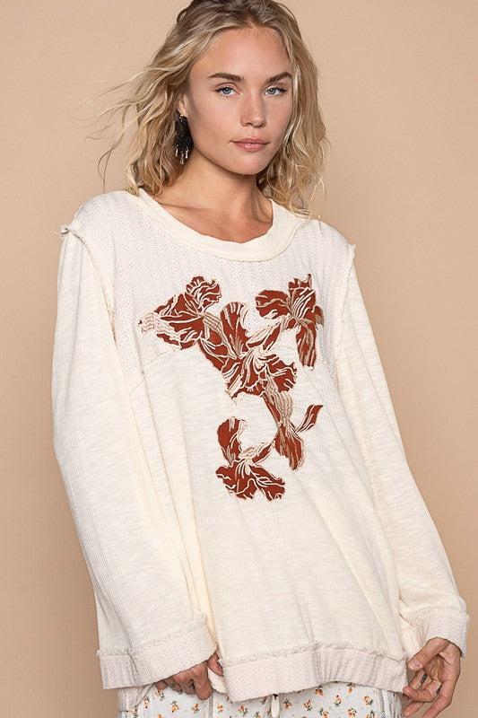 Rust Bloom Pullover