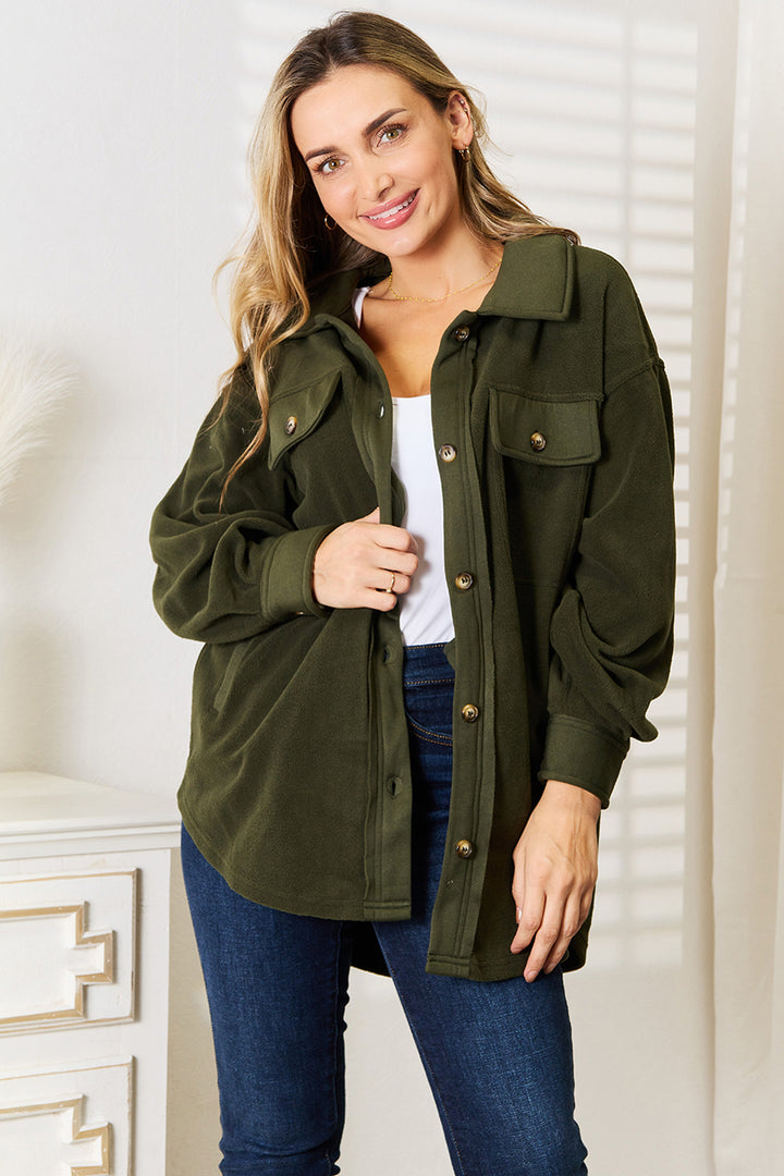 'Cozy Girl' Button Down Shirt Jacket