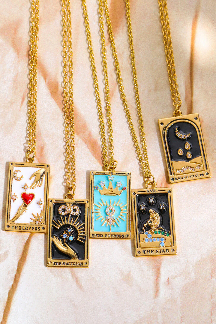 Tarot Card Pendant Necklace.