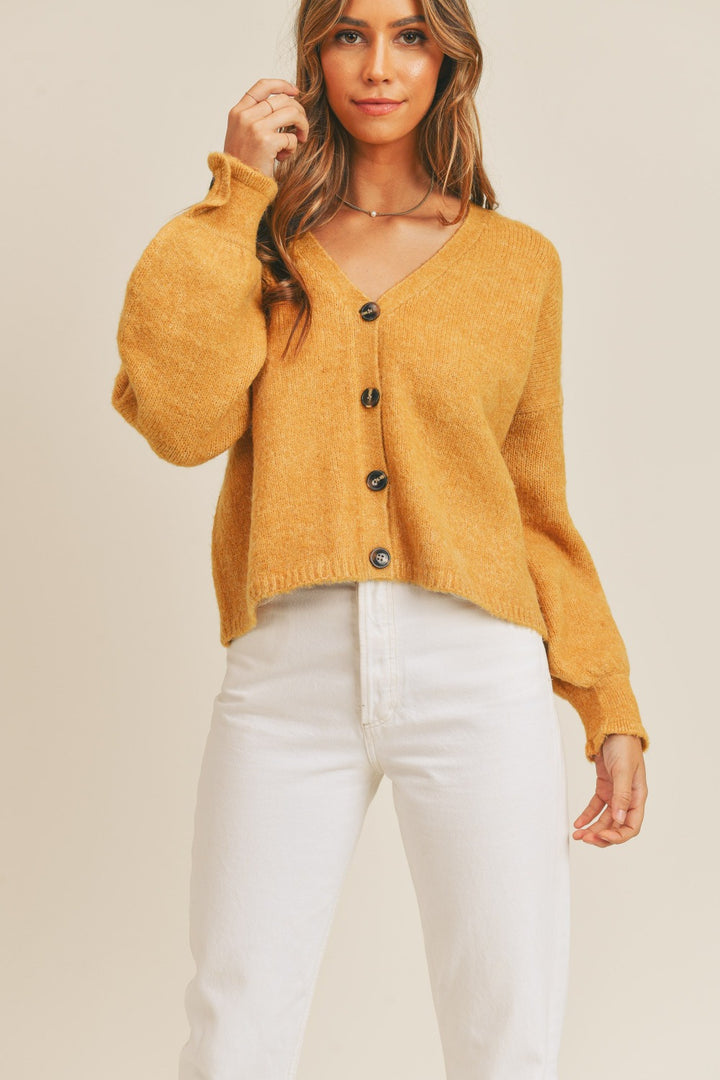 Puff Sleeve Cardigan