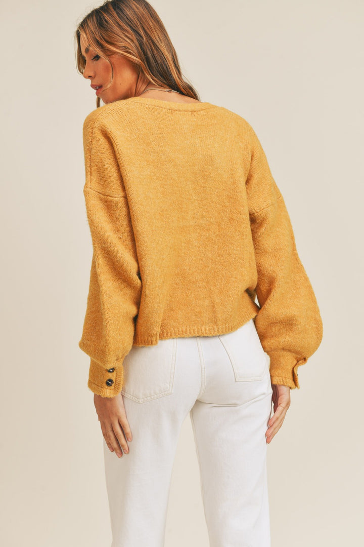 Puff Sleeve Cardigan