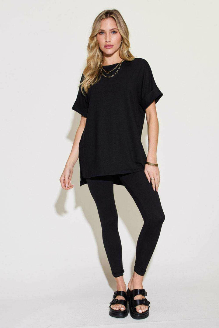 Size Short Sleeve Slit