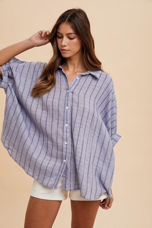 Coastal Breeze Oversized Shirt