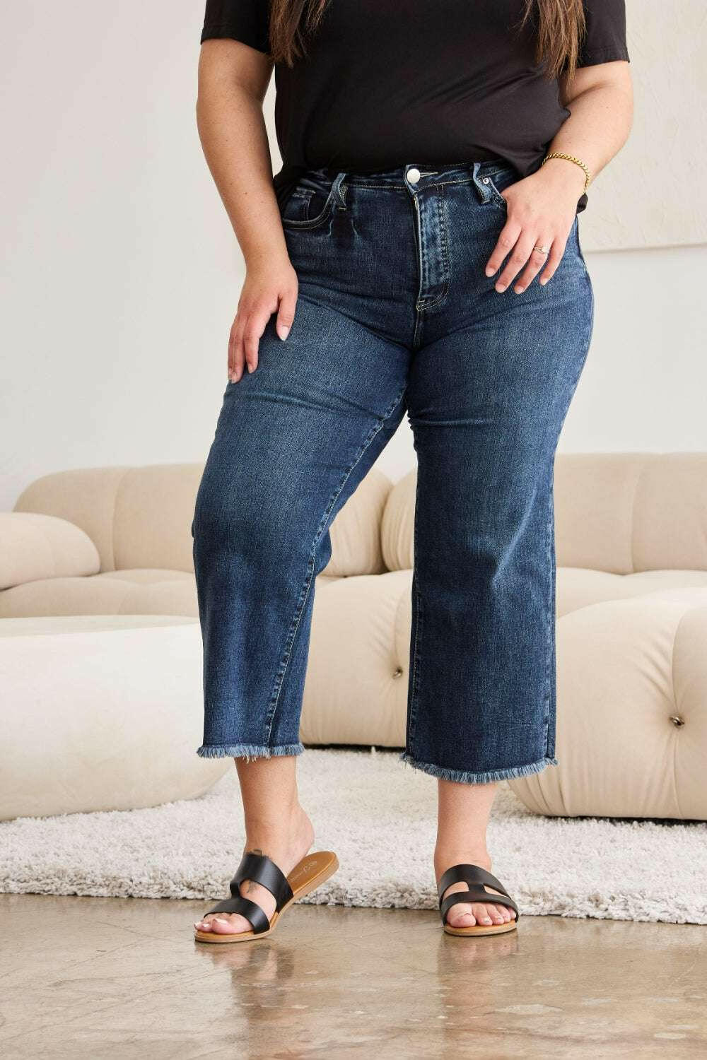 Raw Hem High Waist Jeans - The Rogue Daisy