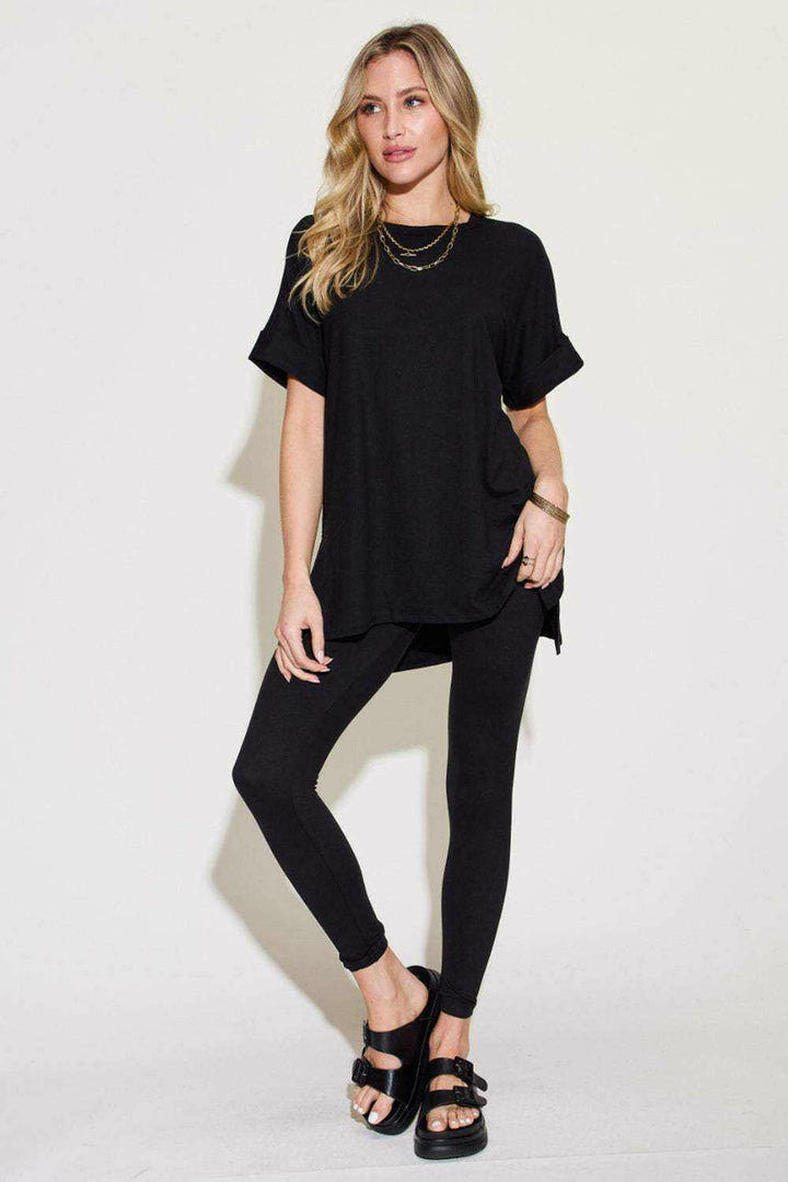 Size Short Sleeve Slit