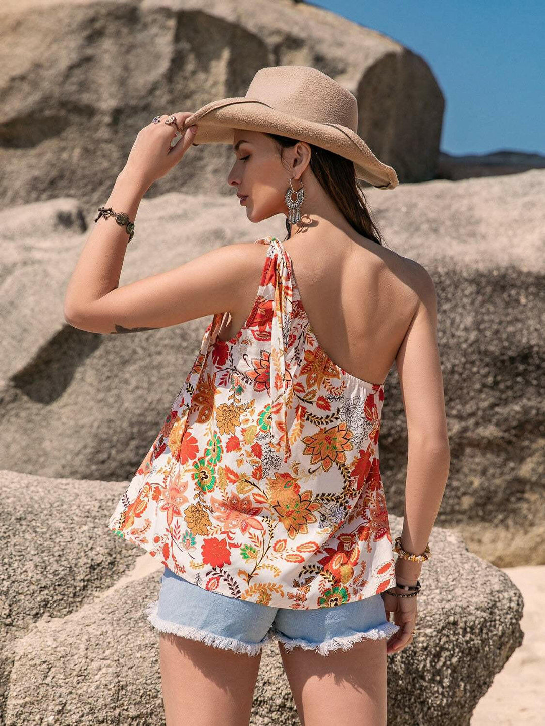 Sunset Serenade One-Shoulder Top - The Rogue Daisy