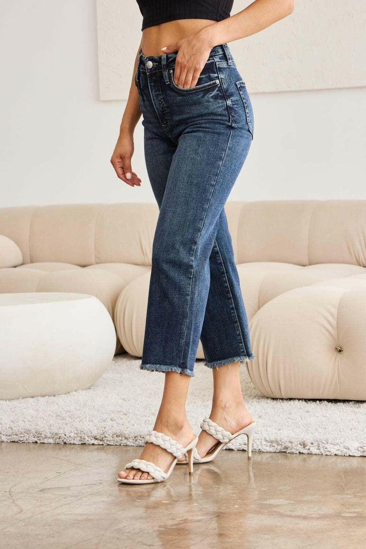 Raw Hem High Waist Jeans - The Rogue Daisy