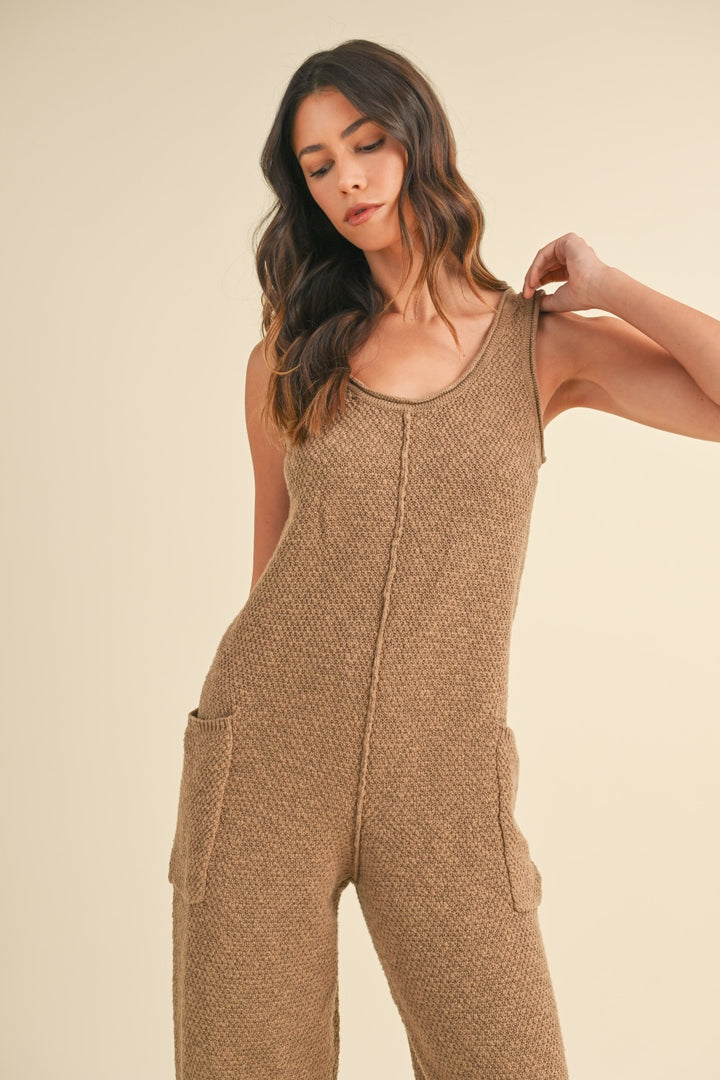 Sleeveless Knit Jumpsuit