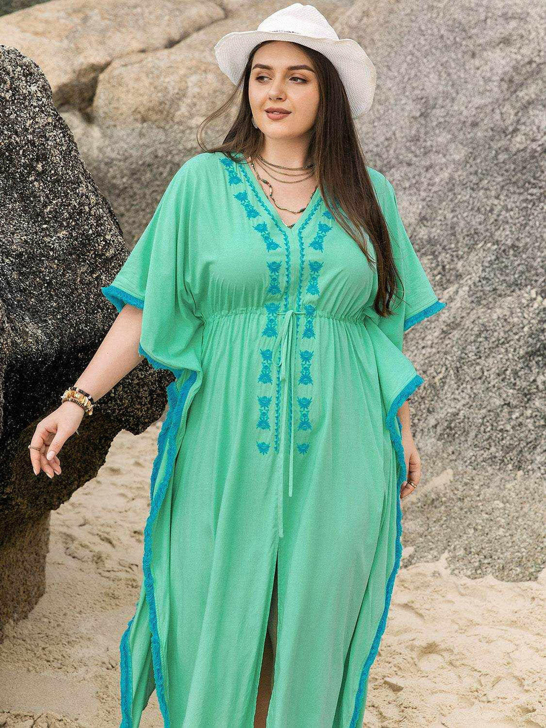 Seaside Breeze Kaftan - Plus Size