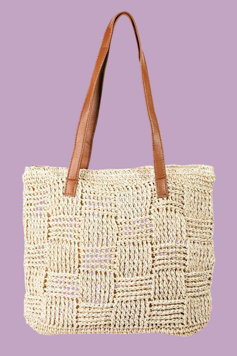 Fame Braided Faux Leather Strap Tote Bag - The Rogue Daisy