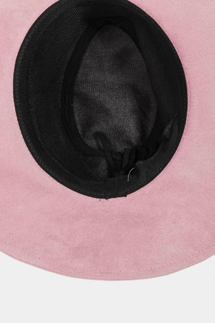 Wide Brim Pink Hat - The Rogue Daisy