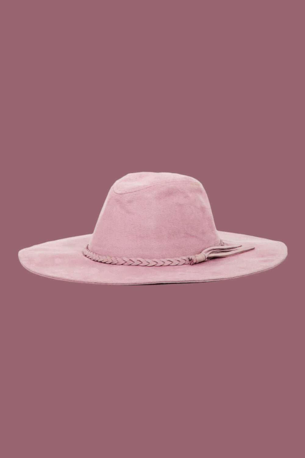 Wide Brim Pink Hat - The Rogue Daisy