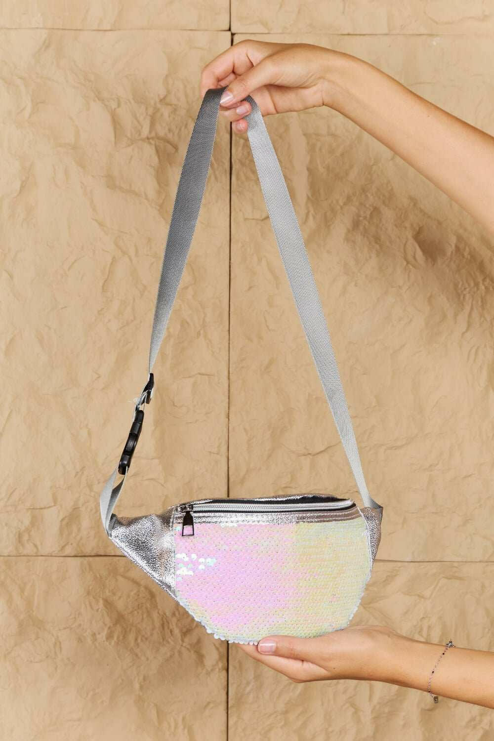 Fame Festival Baby Sequin Front Single Zipper Fanny Pack - The Rogue Daisy