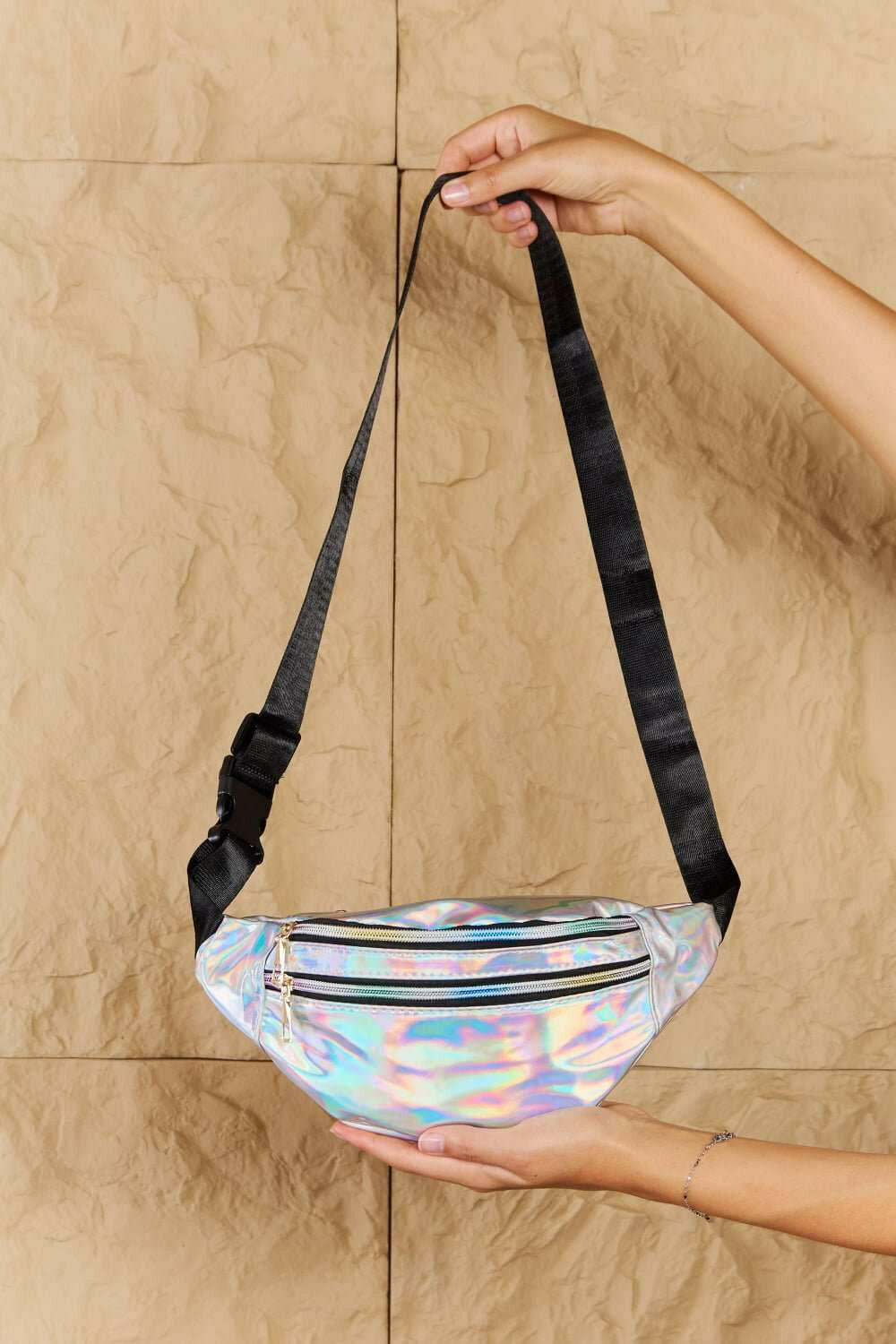 Fame 'Good Vibrations' Holographic Fanny Pack - The Rogue Daisy