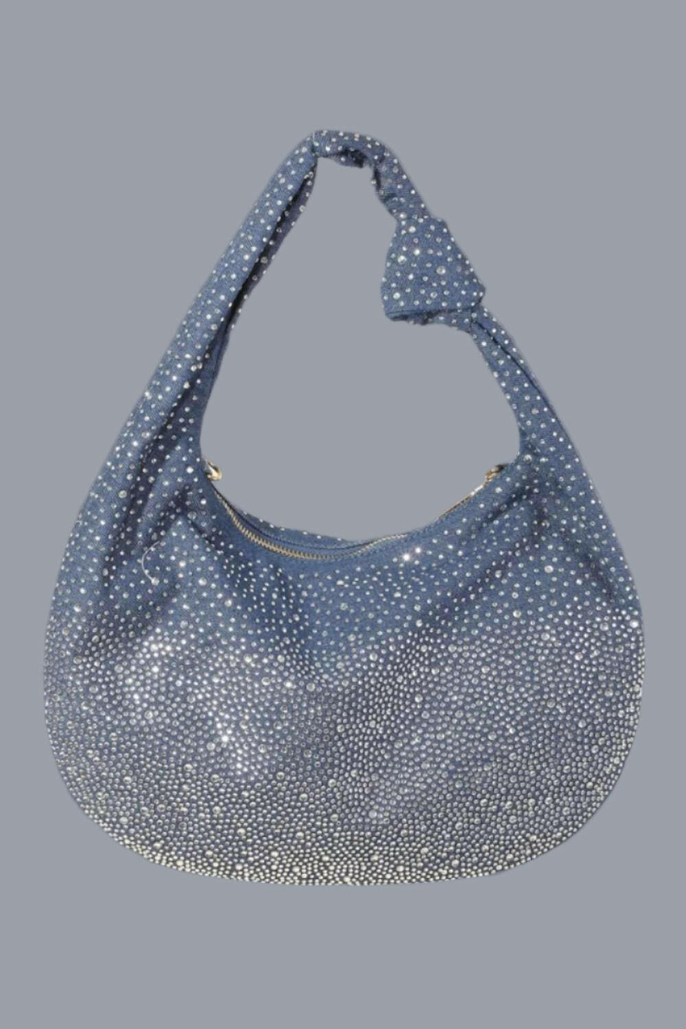 Fame Rhinestone Studded Handbag - The Rogue Daisy