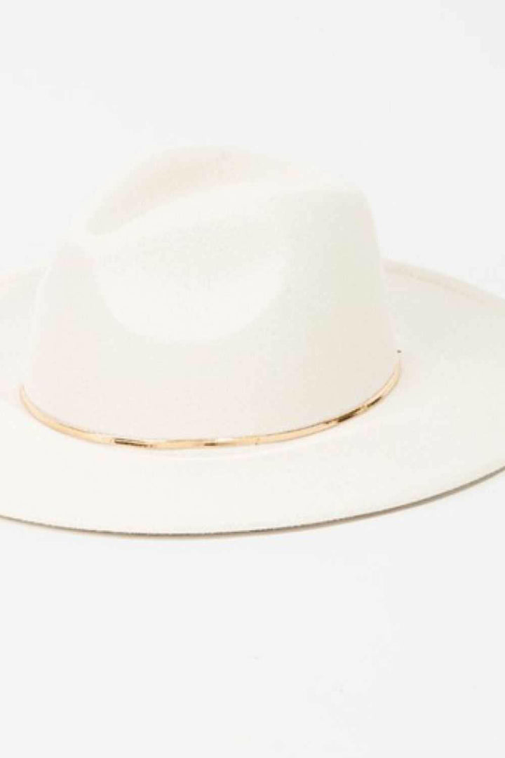 'Slice of Chic' Herringbone Chain Fedora - The Rogue Daisy