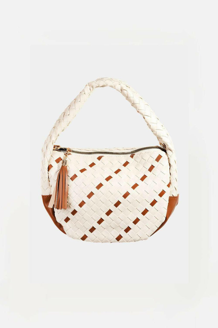 Fame Tassel Detail Semi - Circle Handbag - The Rogue Daisy