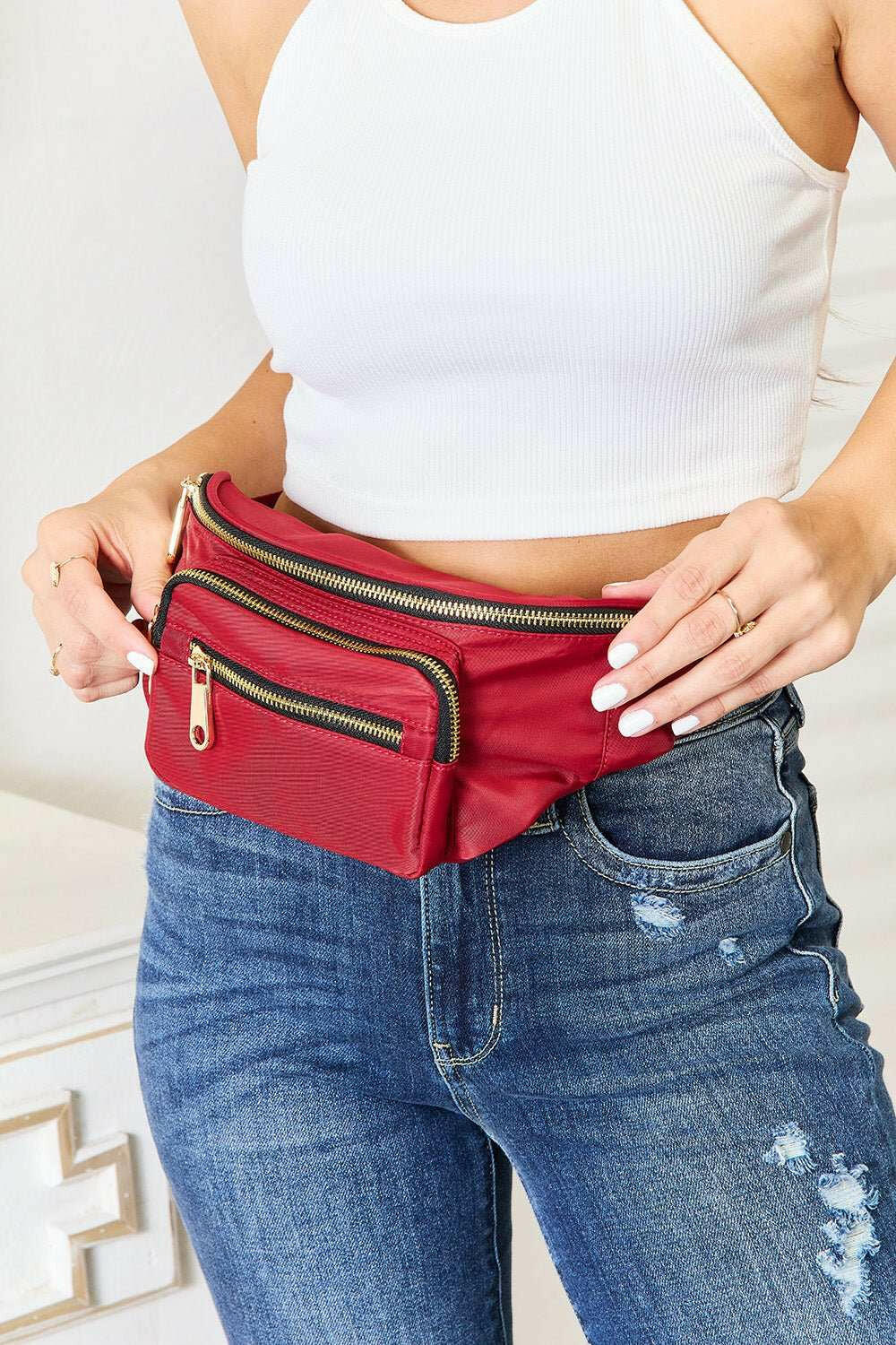 Fame Triple Pocket Nylon Fanny Pack - The Rogue Daisy