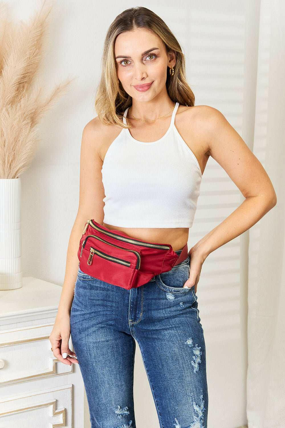 Fame Triple Pocket Nylon Fanny Pack - The Rogue Daisy