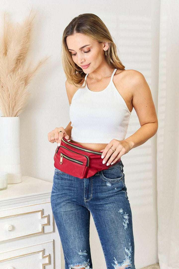 Fame Triple Pocket Nylon Fanny Pack - The Rogue Daisy