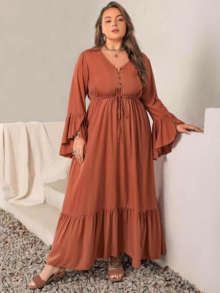 Terracotta Dream Maxi Dress - Plus Size