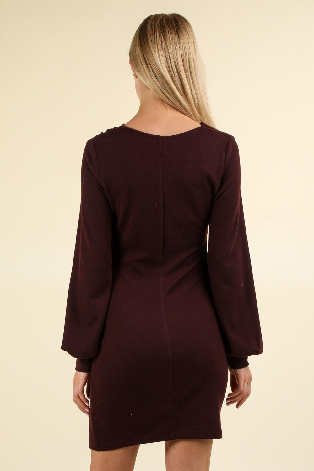 Ruched Bodycon Mini Dress