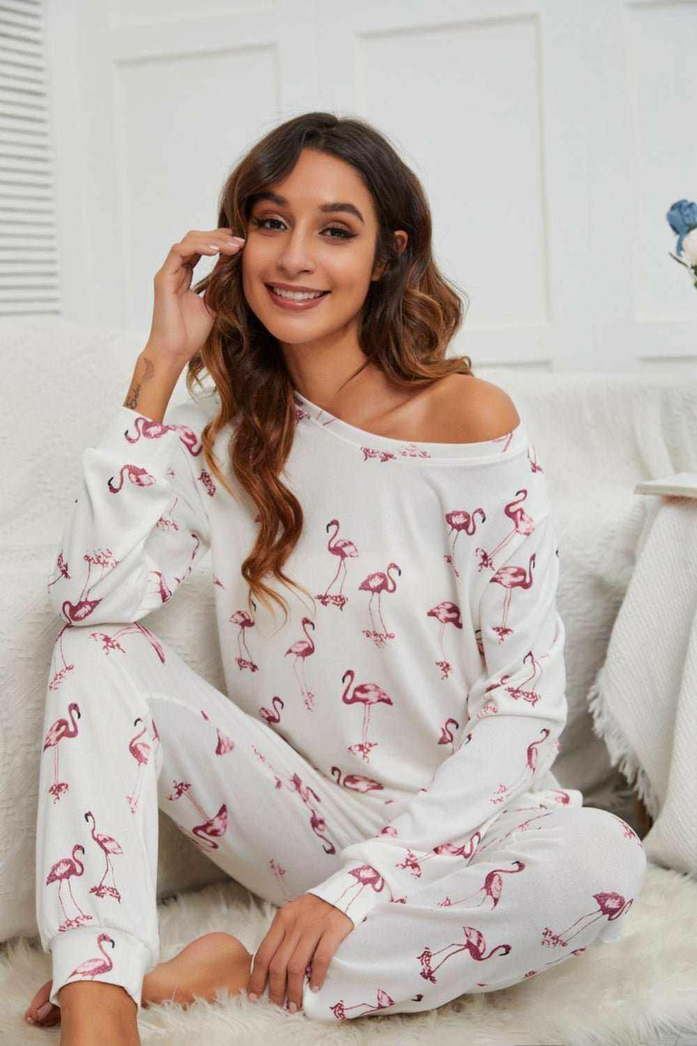 Flamingo Pajamas Set