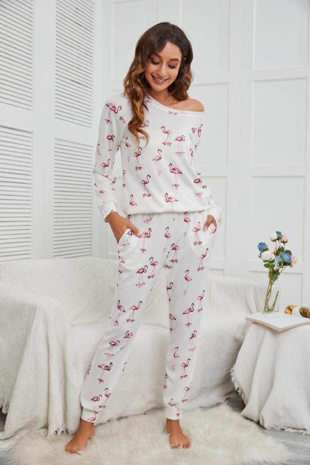 Flamingo Pajamas Set